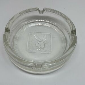 Original 1970’s Playboy Bunny Club Ashtray Chicago Rare Glass Gift Man Cave